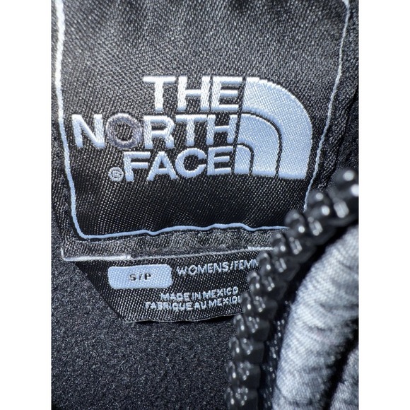 THE NORTH FACE DENALI JACKET WOMEN'S Small Black Fluorescent Green‎ Heather - Picture 4 of 7
